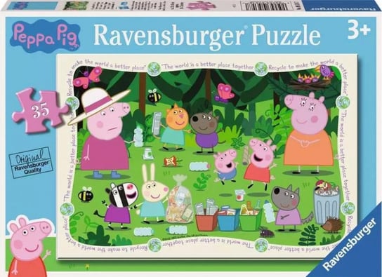 Ravensburger, puzzle, Świnka Peppa, 35 el. Ravensburger