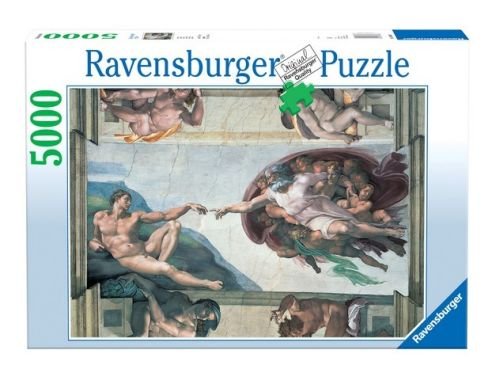 Ravensburger, puzzle, Sztuka, Michał Anioł - Stworzenie Adama, 5000 el. Ravensburger