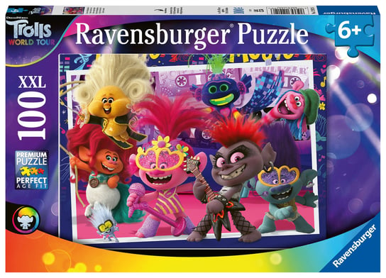 Ravensburger, puzzle, Trolle, World Tour, 100 el. Ravensburger