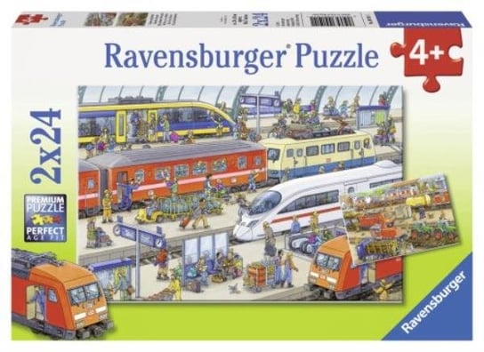 Ravensburger, puzzle, Trub am Bahnhof, 2x24 el. Ravensburger