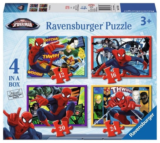 Ravensburger, puzzle, Ultimate Spider-Man, 12/16/20/24 el. Ravensburger
