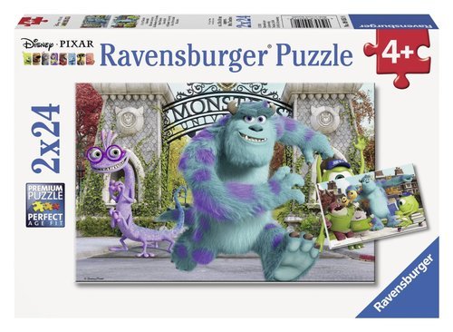 Ravensburger, puzzle, Uniwersytet Potworny, 2x24 el. Ravensburger