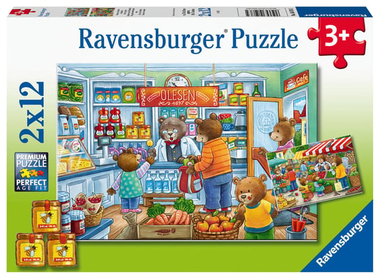 Ravensburger, puzzle, W supermarkecie, 2x12 el. Ravensburger