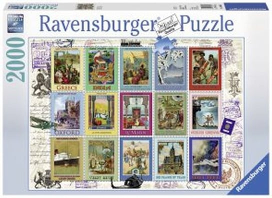 Ravensburger, puzzle, Wakacyjne znaczki, 2000 el. Ravensburger