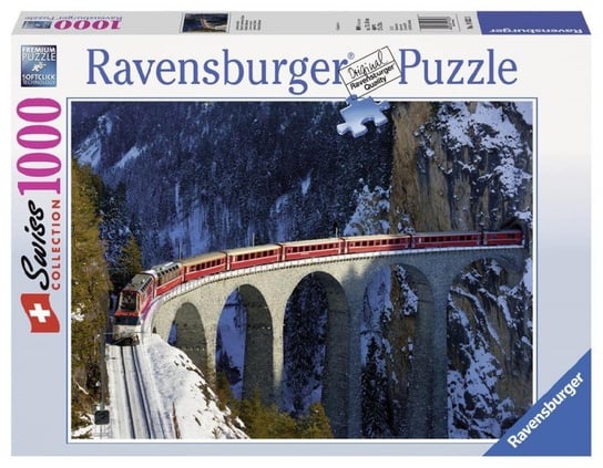 Ravensburger, puzzle, Wiadukt Landwasser, 1000 el. Ravensburger