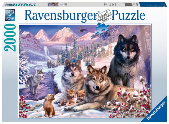 Ravensburger, puzzle, Wilki w śniegu, 2000 el. Ravensburger