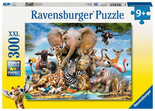 Ravensburger, puzzle, XXL, Afrykańskie zwierzaki, 300 el. Ravensburger