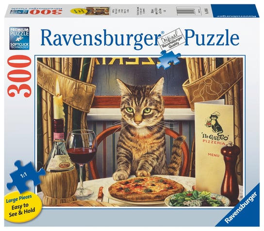 Ravensburger, puzzle, XXL, Kolacja w pojedynkę, 300 el. Ravensburger