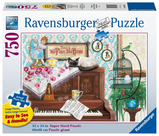 Ravensburger, puzzle, XXL, Kot na pianinie, 750 el. Ravensburger