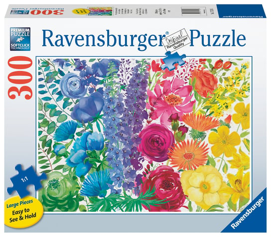 Ravensburger, puzzle, XXL, Kwietna Tęcza, 300 el. Ravensburger