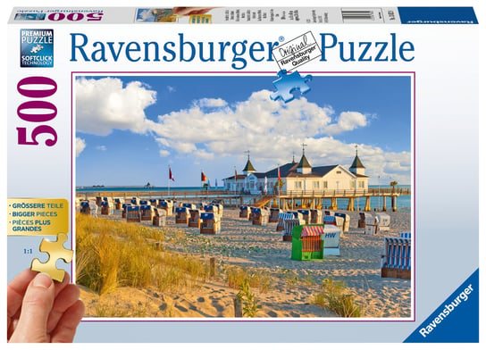 Ravensburger, puzzle, XXL, Leżaki w Ahlbeck, 500 el. Ravensburger