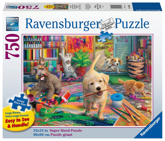 Ravensburger, puzzle, XXL, Mali artyści, 750 el. Ravensburger