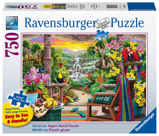 Ravensburger, puzzle, XXL, Odpoczynek w tropikach, 750 el. Ravensburger