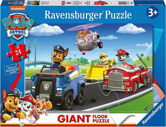 Ravensburger, puzzle, XXL, Psi Patrol, 24 el. Ravensburger