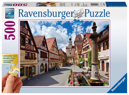 Ravensburger, puzzle, XXL, Rothenburg, 500 el. Ravensburger