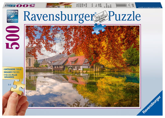 Ravensburger, puzzle, XXL, Spokojny młyn, 500 el. Ravensburger