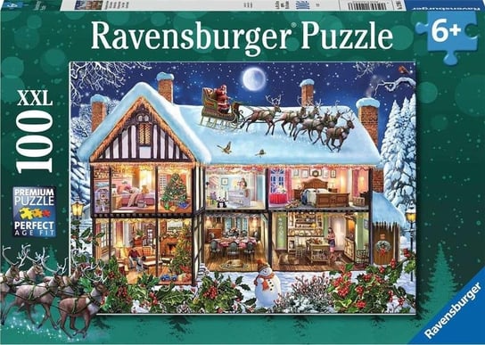 Ravensburger, puzzle, XXL, W Święta, 100 el. Ravensburger