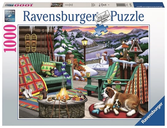 Ravensburger, puzzle, Zimowy odpoczynek, 1000 el. Ravensburger