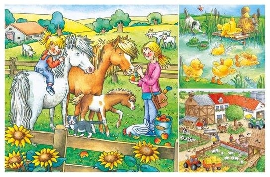 Ravensburger, puzzle, Zwierzęta na farmie, 3x49 el. Ravensburger