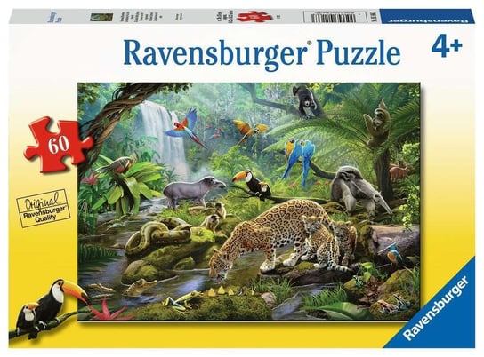 Ravensburger, puzzle, Zwierzęta z lasu tropikalnego, 35 el. Ravensburger
