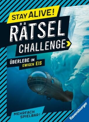 Ravensburger Stay alive! Rätsel-Challenge - Überlebe im ewigen Eis - Rätselbuch für Gaming-Fans ab 8 Jahren Ravensburger Verlag