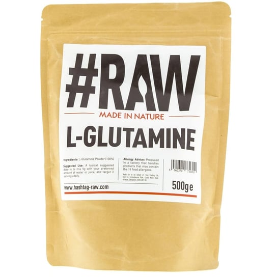RAW, Aminokwasy, L-Glutamine (L-Glutamina), 500 g RAW series