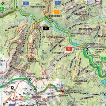 Rax Schneeberg mapa 1:40 000 Freytag & Berndt Opracowanie zbiorowe