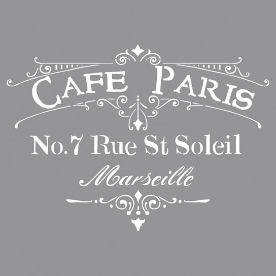 Rayher, szablon, Cafe Paris Rayher