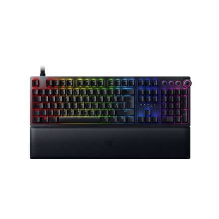 Razer Huntsman V2, Optical Gaming Keyboard, RGB LED light, Nordic, Black, Wired Razer