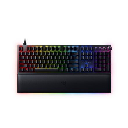 Razer Huntsman V2, Optical Gaming Keyboard, RGB LED light, Russian, Black, Wired Razer