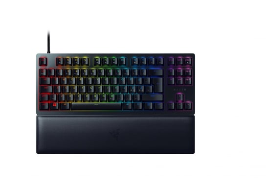 Razer Huntsman V2 Tenkeyless, Optical Gaming Keyboard, RGB LED light, Nordic, Black, Wired, Clicky Purple Switch Razer