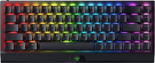 Razer Mechanical Gaming keyboard BlackWidow V3 Mini HyperSpeed RGB LED light, US, Wireless, Black, Yellow Switch Razer