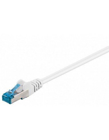 RB-LAN Patchcord S/FTP (PiMF) LSZH biały Cat.6a, 0.25m RB-LAN