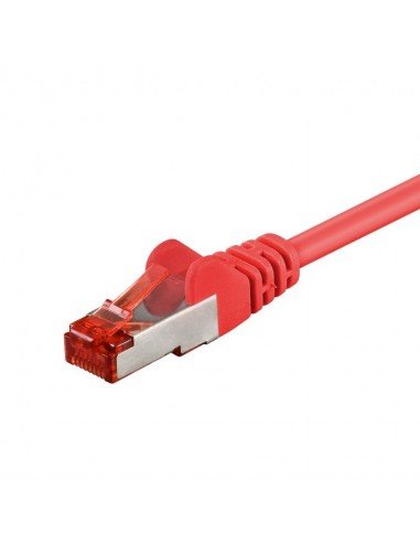 RB-LAN Patchcord S/FTP (PiMF) LSZH czerwony Cat.6, 0.25m RB-LAN