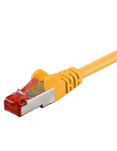 RB-LAN Patchcord S/FTP (PiMF) LSZH żółty Cat.6, 0.25m RB-LAN