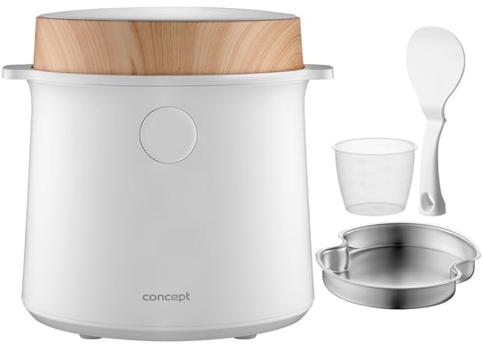 RE3030 Ryżowar 1,5 l biały, dekor z drewna Concept