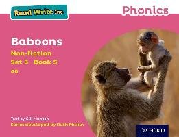 Read Write Inc. Phonics: Pink Set 3 Non-fiction 5 Baboons Munton Gill