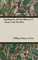 Readings In Ancient History II - Rome And The West Davis William Stearns
