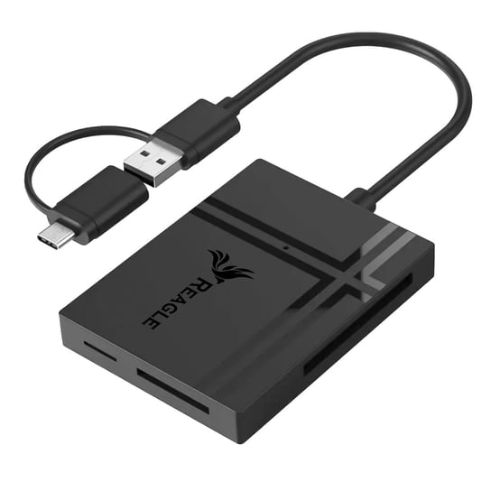 REAGLE Czytnik Kart 5w1 TF SD MS CF XD MicroSD Adapter USB USB-C OTG 5 Gb/s Reagle