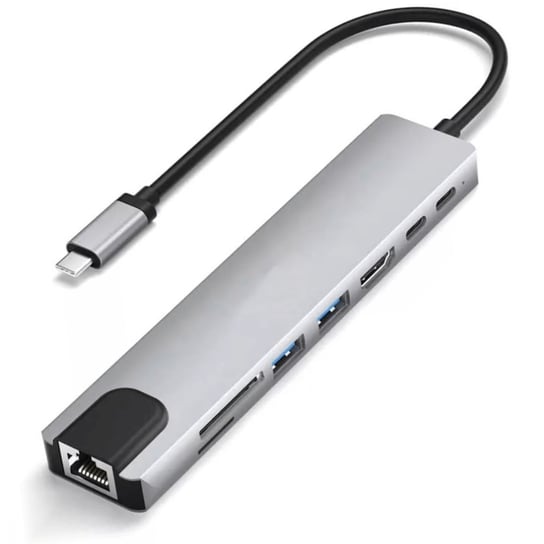 Reagle HUB USB-C 3.1 8w1 HDMI 4K PD SD TF RJ45 M1 Reagle