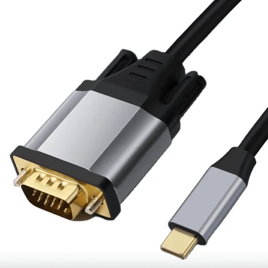 REAGLE Kabel USB C na VGA 1,8M FULL HD D-SUB Przewód Adapter 1080p USB-C Reagle