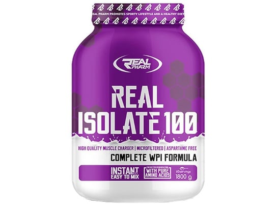 Real Pharm, Odżywka białkowa, Isolate 100, 1800g Real Pharm