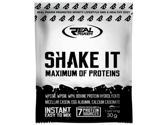 Real Pharm, Odżywka białkowa, Shake It, 30 g, biała czekolada-kokos Real Pharm