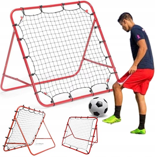 REBOUNDER TRENAŻER BRAMKA PIŁKARSKA PRZENOŚNA 100X100X70 CM PIŁKA NOŻNA Aptel