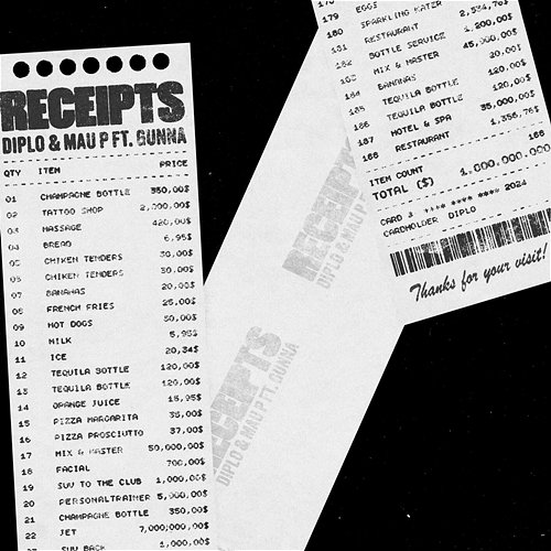 Receipts Mau P feat. Gunna, Diplo