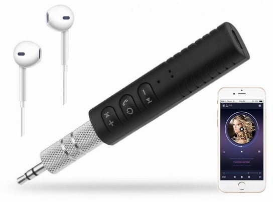 Receiver Odbiornik Bluetooth Jack 3,5mm Aux Mikrofon Słuchawki SwiatKabli