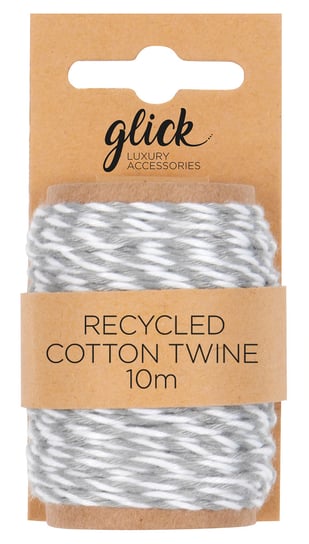 Recycled Cotton Twine, sznurek bawełniany, szary, 10 m Empik