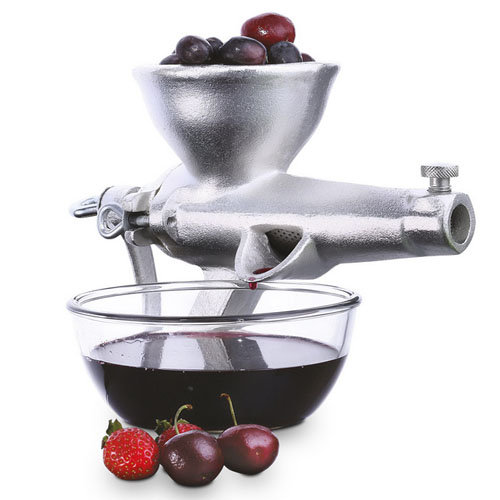 Ręczna wyciskarka do soków, owoców, żeliwna maszynka De Gusto