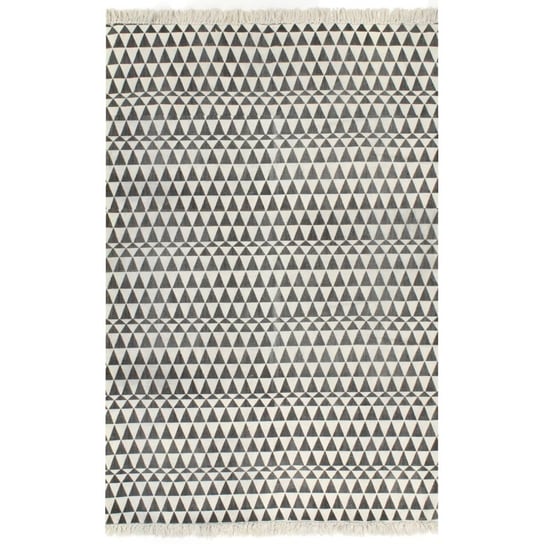 Ręcznie robiony kilim czarno-biały 120x180 cm / AAALOE Inna marka