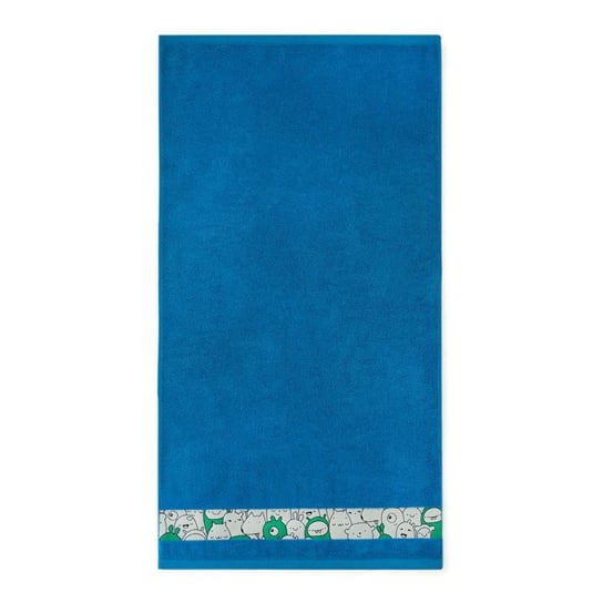 Ręcznik 30x50 Slames zwierzątka Błękit Francuski-5484 turkusowy frotte bawełniany dziecięcy do przedszkola Zwoltex